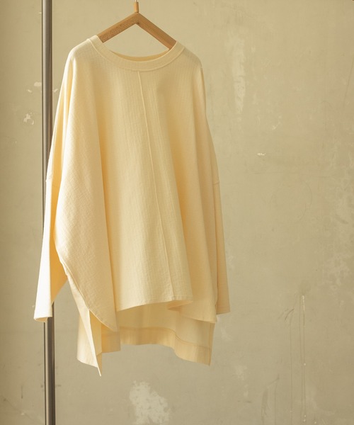 tシャツ M2281 ジャガードインレイワイドプルオーバー レディース