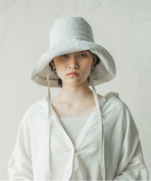 帽子 ハット LOLA「ローラ」リネン100% UVプロテクト サンシェードハット UPF50+ レディースの画像