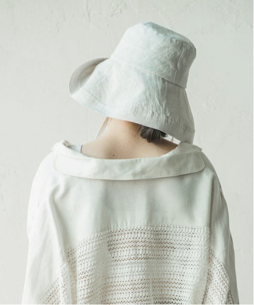 帽子 ハット LOLA「ローラ」リネン100% UVプロテクト サンシェードハット UPF50+ レディースの画像