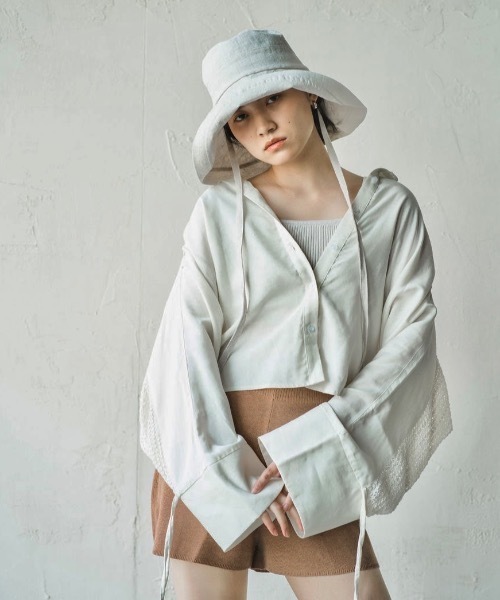 帽子 ハット LOLA「ローラ」リネン100% UVプロテクト サンシェードハット UPF50+ レディースの画像