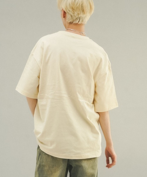 HIDEBOY オーバーサイズTシャツ クリーム色 L 即日発送 Shoowtime（ショウタイム） tシャツ オーバーサイズ / ビッグ