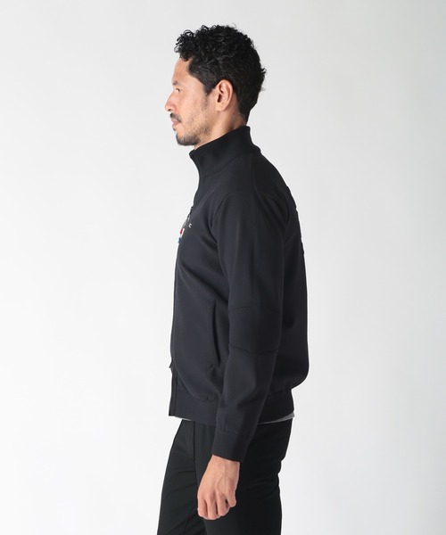 ブルゾン アウター 「DENHAM×MENS BIGI」スタンドニットジップブルゾン メンズの画像