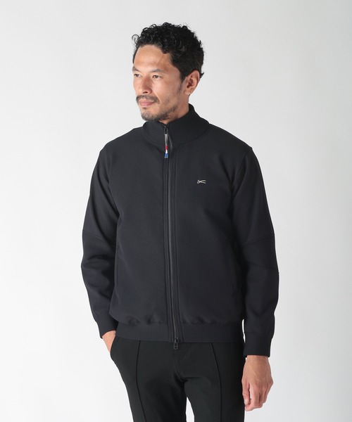 ブルゾン アウター 「DENHAM×MENS BIGI」スタンドニットジップブルゾン メンズの画像