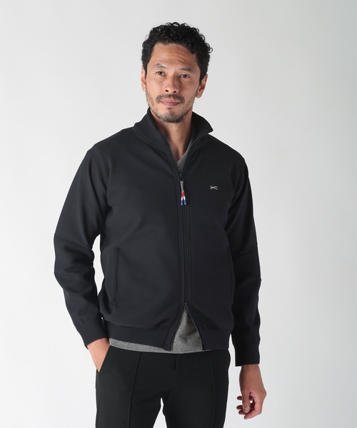ブルゾン アウター 「DENHAM×MENS BIGI」スタンドニットジップブルゾン メンズの画像