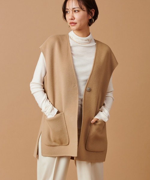 ベスト ジレ 「marmors」wool  gilet レディース