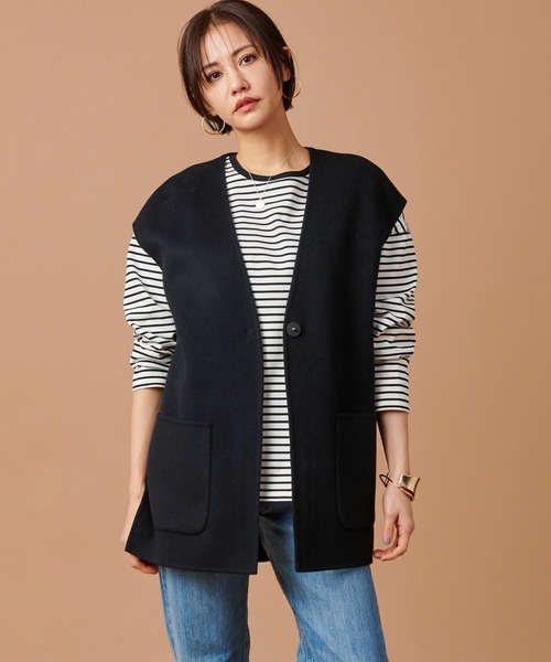 ベスト ジレ 「marmors」wool  gilet レディース marmors ベスト ジレ 「marmors」wool river gilet レディース