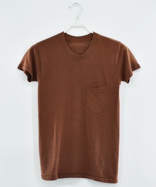 VINTAGE tシャツ 「ヴィンテージ古着」シングルステッチ ブラウン
