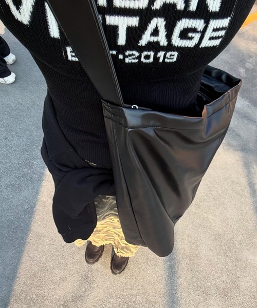 DEVICE（デバイス） ショルダーバッグ ルーズ マンメイド レザー