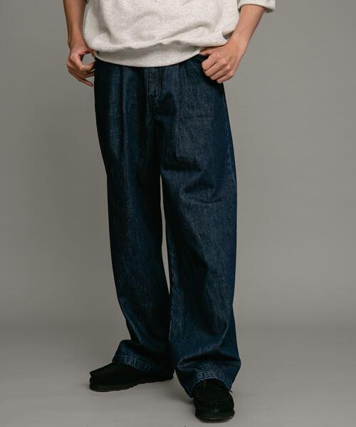 URBAN RESEARCH Sonny Label ワイドパンツ ジーンズ タックワイド