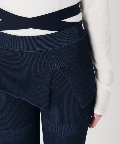 パンツ 「Mika.I×Oriens」プレーテイングリブパンツ レディース 