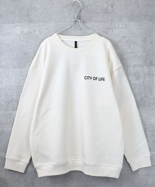 トレーナー スウェット back print illustration sweat shirt