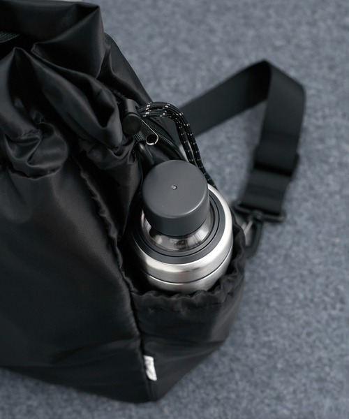 LE CERCLE par rope' 巾着リュック アンベロサック ブラック LE CERCLE par rope' デイバック リュック 「マルチWAY」巾着型