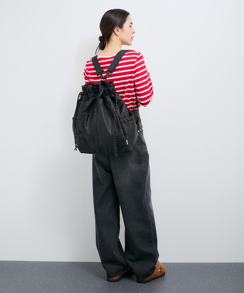 LE CERCLE par rope' 中着型リュック/アンベロサック LE CERCLE par rope' デイバック リュック 「マルチWAY」巾着型