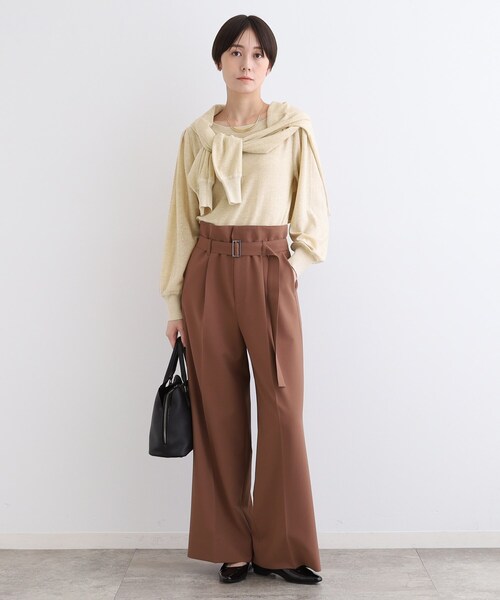 INDIVI（インディヴィ） ニット セーター 「洗える／スパンコール