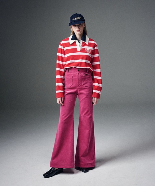 Mardi Mercredi ポロシャツ ポロ VINTAGE RUGBY SHIRT STRIPE
