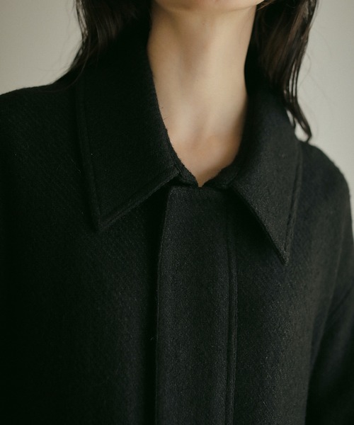 MANOF（マノフ） ステンカラーコート コート TWEED MIDI COAT