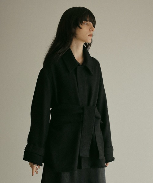 MANOF（マノフ） ステンカラーコート コート TWEED MIDI COAT