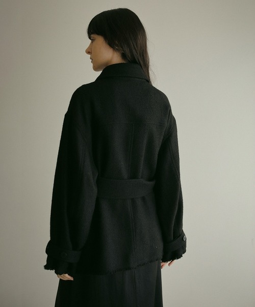 MANOF（マノフ） ステンカラーコート コート TWEED MIDI COAT