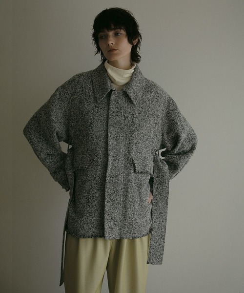MANOF（マノフ） ステンカラーコート コート TWEED MIDI COAT