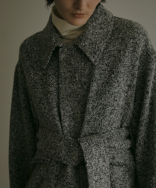 MANOF（マノフ） ステンカラーコート コート TWEED MIDI COAT