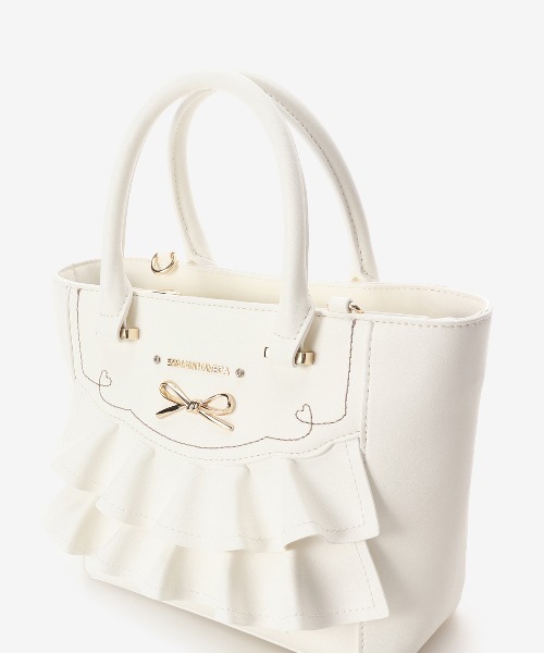 大人気!! SAMANTHAVEGA フリルリボンハンドバッグ（小） SAMANTHAVEGA｜フリルリボンハンドバッグ(小) | Rakuten Fashion
