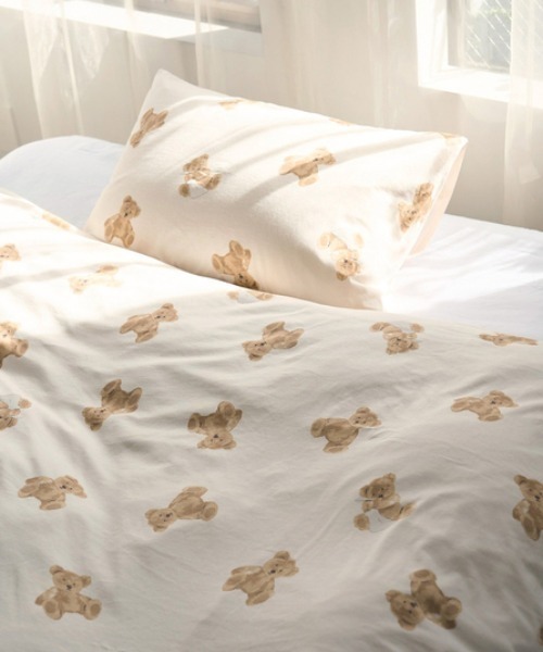 gelato pique (Sleep) ダブル ベアモチーフ2点SET 完売品 gelato pique Sleep ベッド 寝具 「Sleep」ベア柄2点セット（ダブル