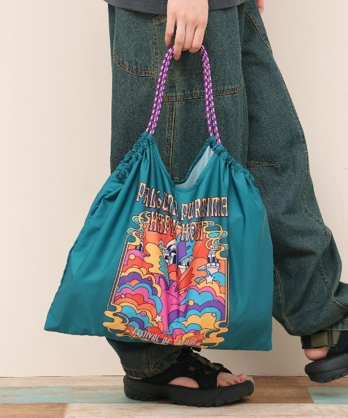 チチカカ（TITICACA） トートバッグ 刺繍入りパラコードハンドルトート