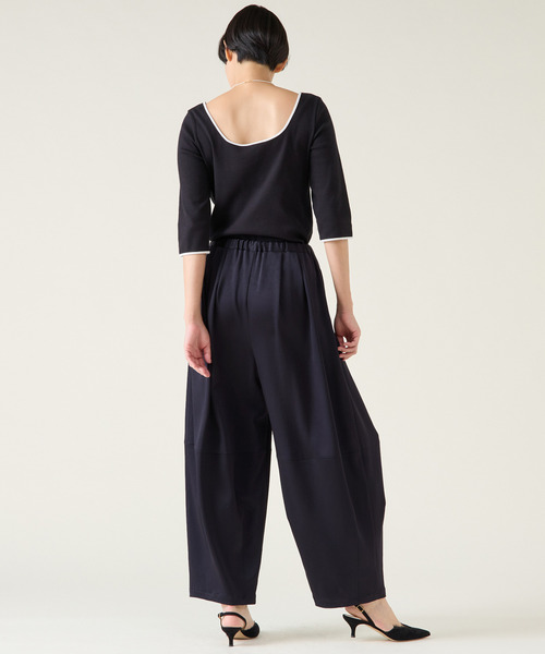 martinique パンツ バックサテンバレルパンツ レディース