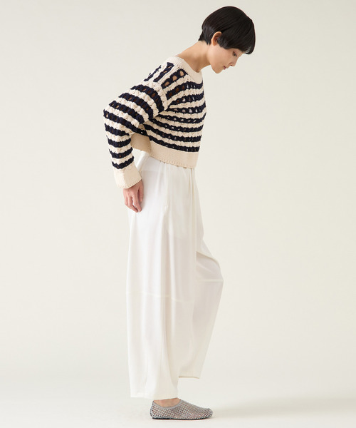 NOLLEY'S sophi バックサテンドットバレルパンツ NOLLEY'S Sophi（ノーリーズソフィ）の「バックサテンドット