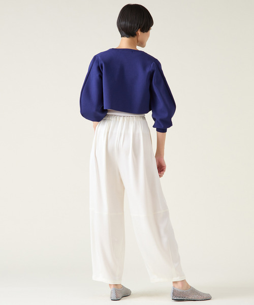NOLLEY'S sophi バックサテンドットバレルパンツ NOLLEY'S Sophi（ノーリーズソフィ）の「バックサテンドット