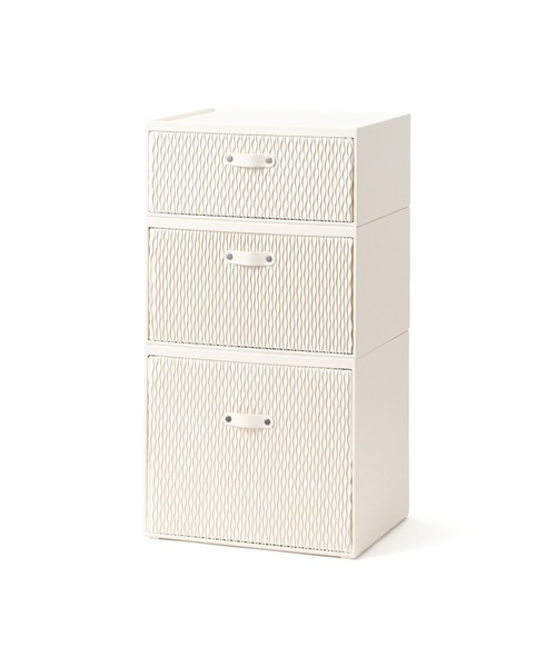 Francfranc（フランフラン） 収納 ウェーブ スタッキングドロワー L