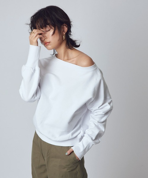 トレーナー スウェット 「RASW」ボートネックスウェット レディース RASW トレーナー スウェット 「RASW」ボートネックスウェット