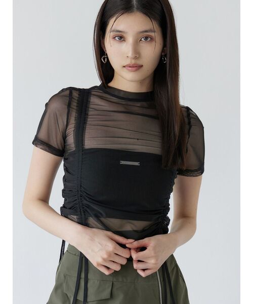 MURUA（ムルーア） tシャツ グラデーションシアートップス レディース