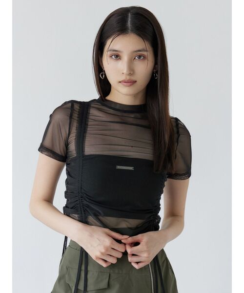 MURUA（ムルーア） tシャツ グラデーションシアートップス レディース