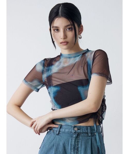 MURUA（ムルーア） tシャツ グラデーションシアートップス レディース