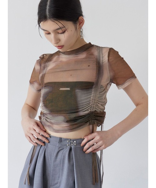 MURUA（ムルーア） tシャツ グラデーションシアートップス レディース