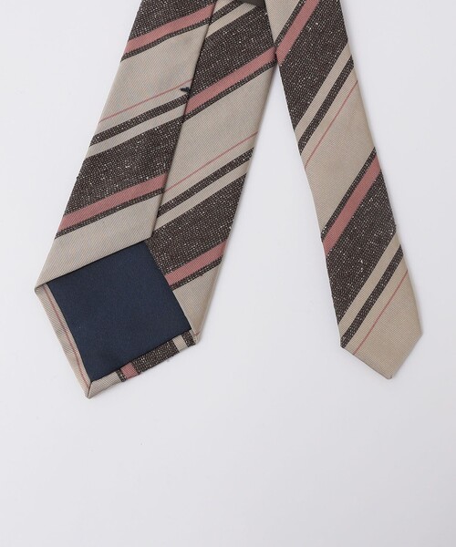 ネクタイ SHIPS: ラグジュアリー シルク ヘリンボーン ストライプ