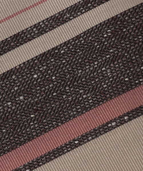 シップス（SHIPS）/Puccini: シルク メランジ ヘリンボーン ストライプ タイ SHIPS（シップス） ネクタイ Puccini: シルク メランジ ヘリンボーン