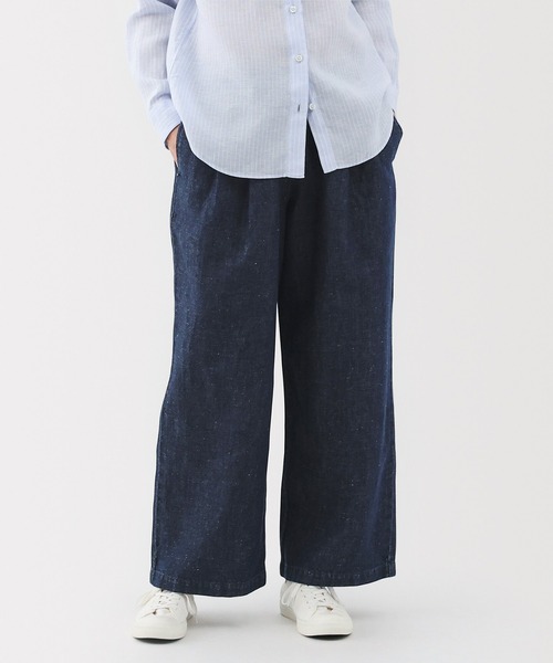 無印良品（MUJI） ジーンズ デニム デニムパンツ 婦人 コットン リネン