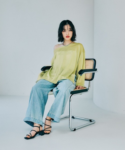 leh 21aw ニット Rubber Tag Knit / ラバータグニット（ニット/セーター）｜glamb