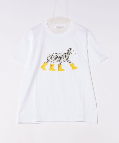 H.TOKYO tシャツ ダルメシアン プリントロゴTシャツ レディース