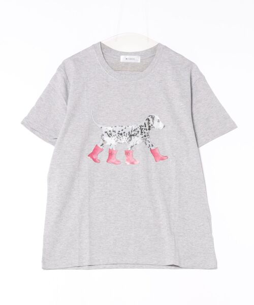 H.TOKYO tシャツ ダルメシアン プリントロゴTシャツ レディース