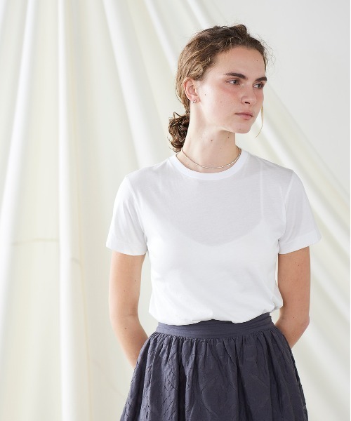 tシャツ organic cotton jersey basic fit tee レディース