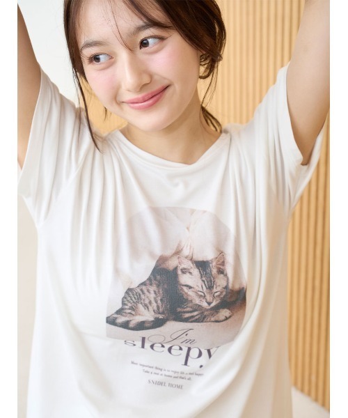 ■新品 【SNIDEL HOME】CATモチーフトップス SNIDEL HOME SUMMER COLLECTION 大人気CATシリーズの新作が登場