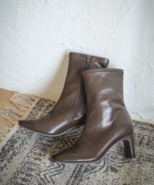 「Piedi Nudi」 「MIIYOU」ショートブーツ M ブラック レディース_画像4