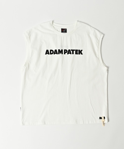 tシャツ 「ADAMPATEK/アダムパテック」basic logo sleeveless/ロゴノースリーブ レディース メンズ