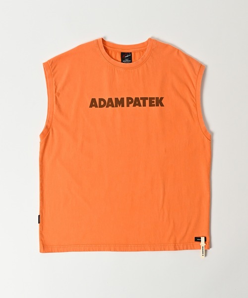 tシャツ 「ADAMPATEK/アダムパテック」basic logo sleeveless/ロゴノースリーブ レディース メンズ ADAM PATEK tシャツ 「ADAMPATEK/アダムパテック」basic logo