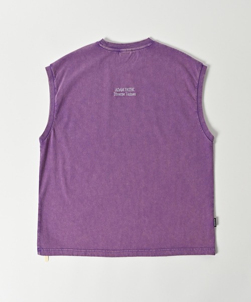 tシャツ 「ADAMPATEK/アダムパテック」basic logo sleeveless/ロゴノースリーブ レディース メンズ ADAM PATEK tシャツ 「ADAMPATEK/アダムパテック」basic logo