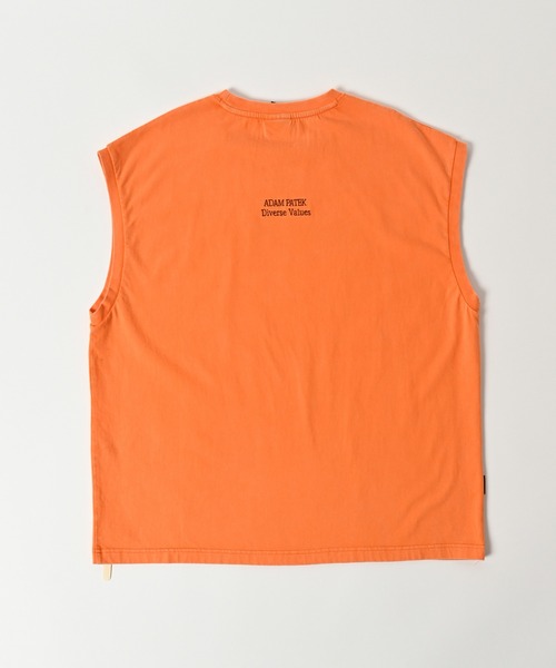 tシャツ 「ADAMPATEK/アダムパテック」basic logo sleeveless/ロゴノースリーブ レディース メンズ ADAM PATEK tシャツ 「ADAMPATEK/アダムパテック」basic logo