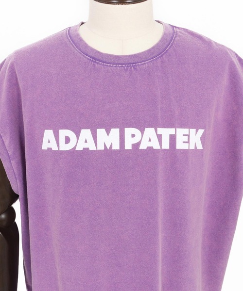 tシャツ 「ADAMPATEK/アダムパテック」basic logo sleeveless/ロゴノースリーブ レディース メンズ ADAM PATEK tシャツ 「ADAMPATEK/アダムパテック」basic logo
